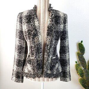 Cabi Carol Anderson by Invitation Tweed Plaid Jacket Blazer Style 909 size 4